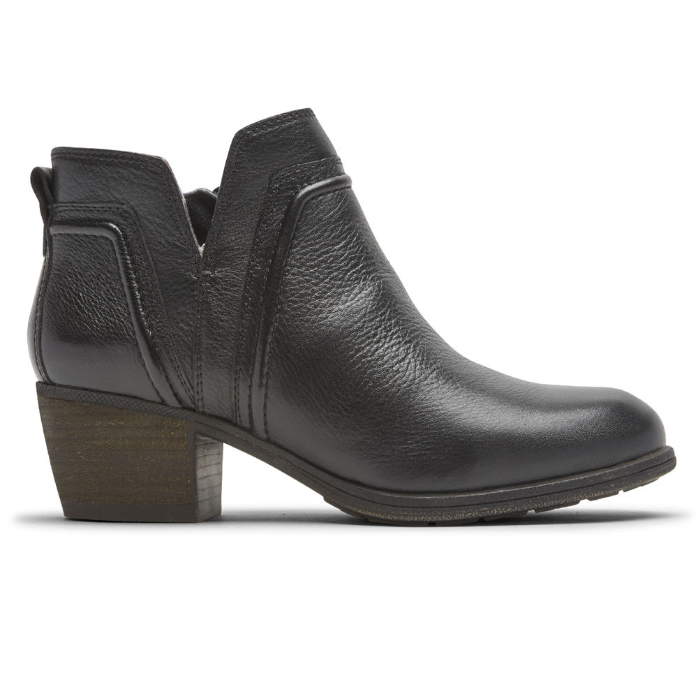 Botines Rockport Mujer Mexico - Cobb Hill Anisa V-Cut Negros - MPRCG6843